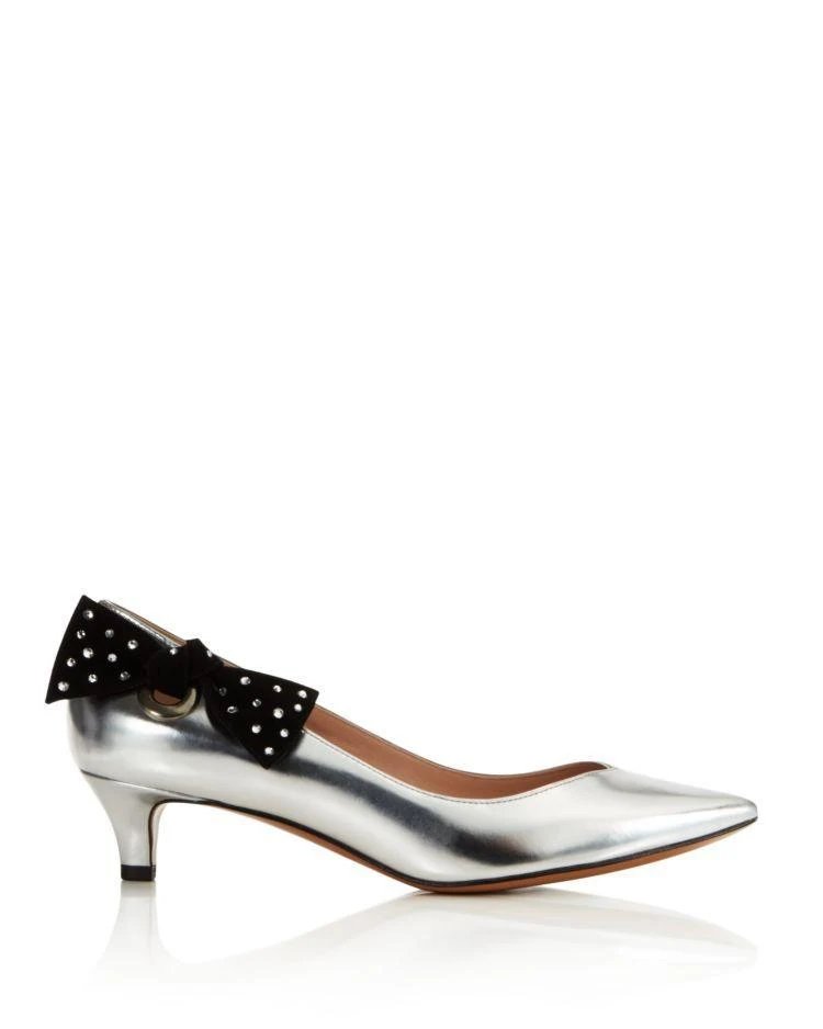 商品Marc Jacobs|MARC JACOBS Ally Pointed Toe Kitten Heel Pumps,价格¥1925,第2张图片详细描述