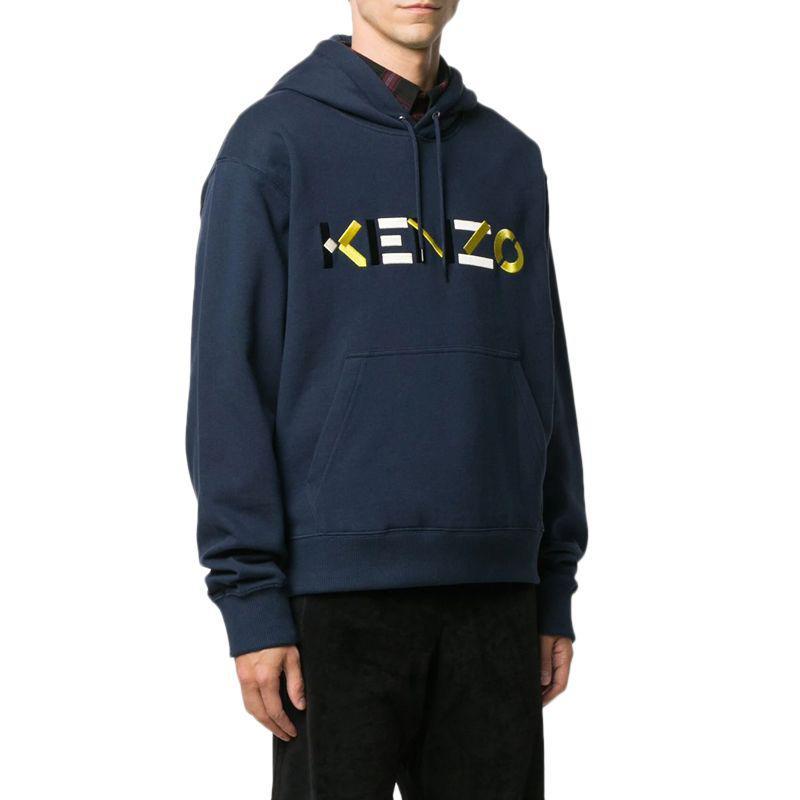 商品Kenzo|KENZO 高田贤三 男士深蓝色棉质卫衣/帽衫 FA65SW3044MO-76,价格¥2802,第5张图片详细描述