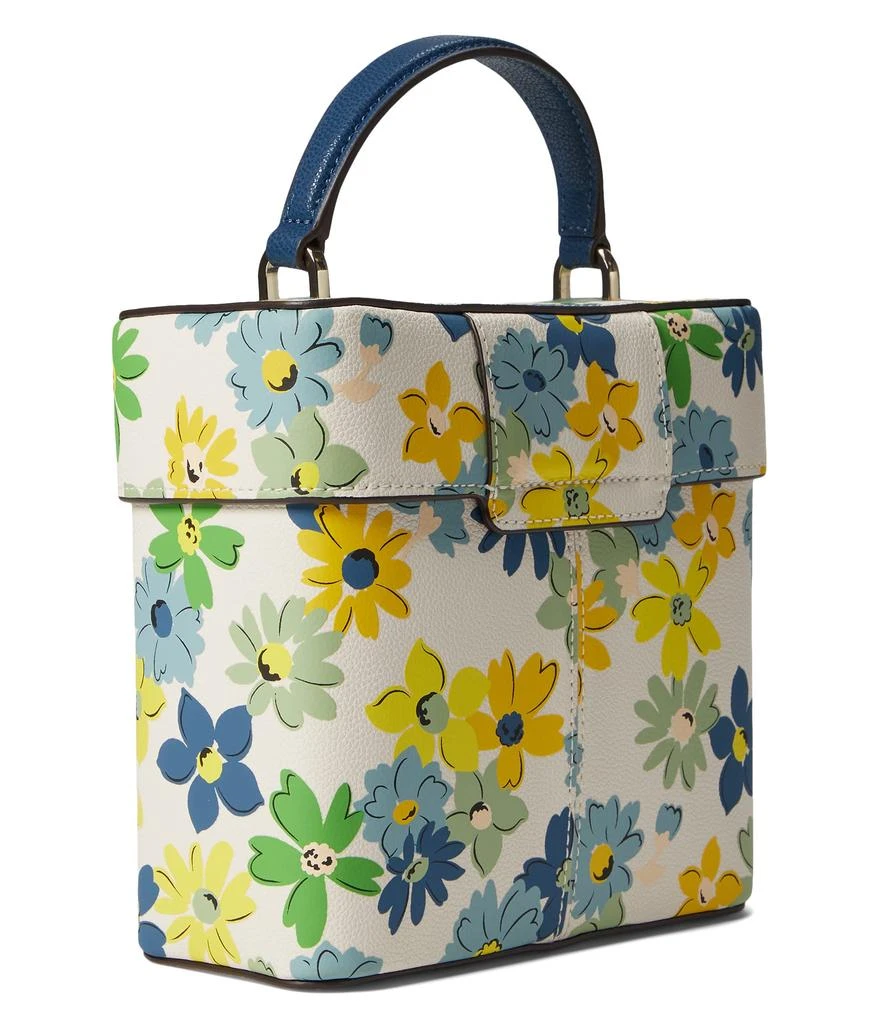 商品Kate Spade|Voyage Floral Medley Printed Small Grain Textured Leather Small Top-Handle,价格¥981,第2张图片详细描述