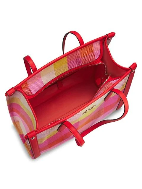 商品Kate Spade|Medium Market Madras Woven Tote,价格¥640,第3张图片详细描述