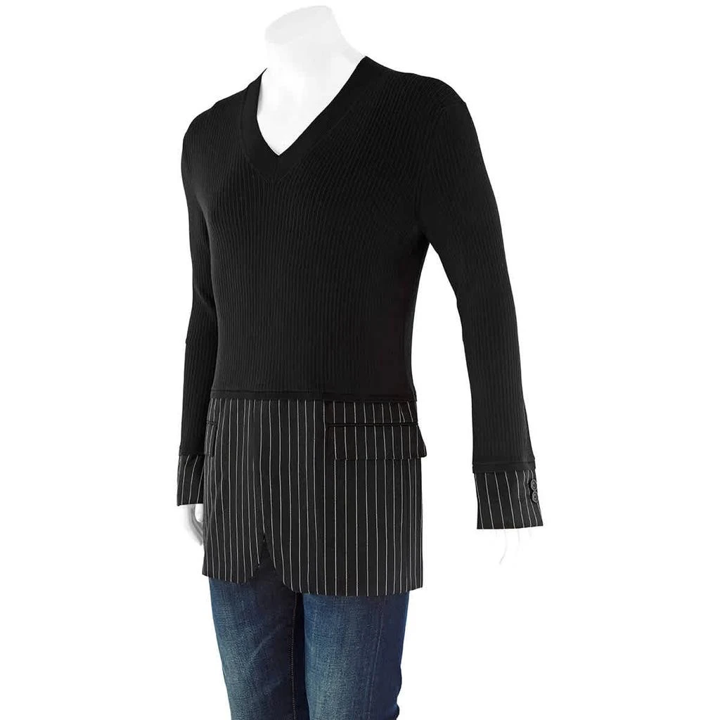 商品Burberry|Men's Tailored Panel Rib Knit Silk Blend Sweater,价格¥2406,第2张图片详细描述