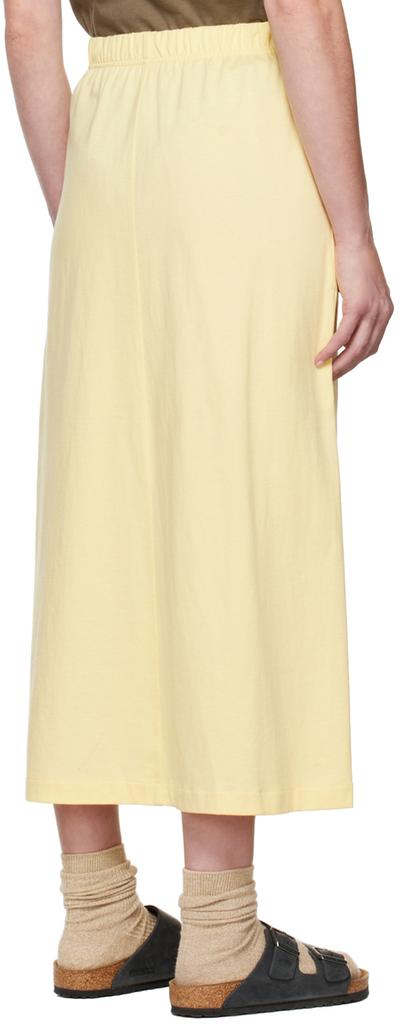 Yellow Cotton Midi Skirt商品第3张图片规格展示