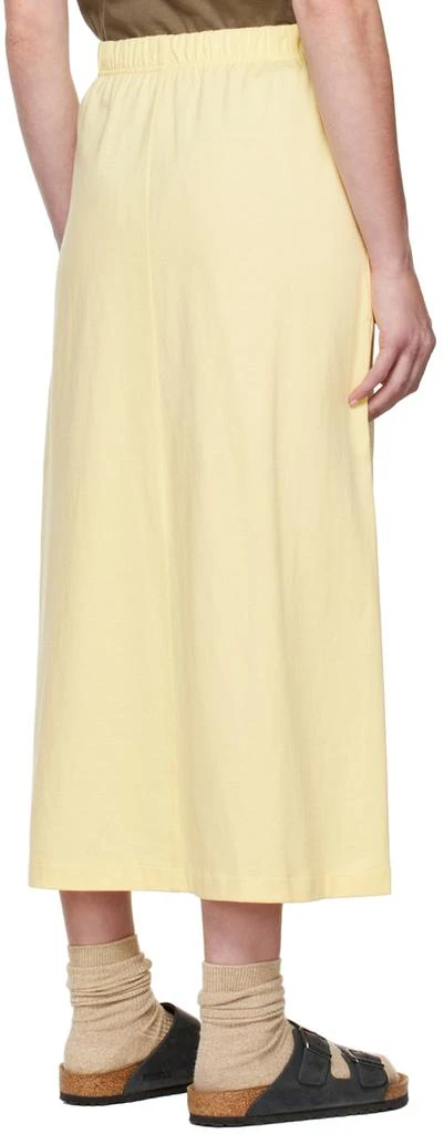 商品Essentials|Yellow Cotton Midi Skirt,价格¥477,第3张图片详细描述