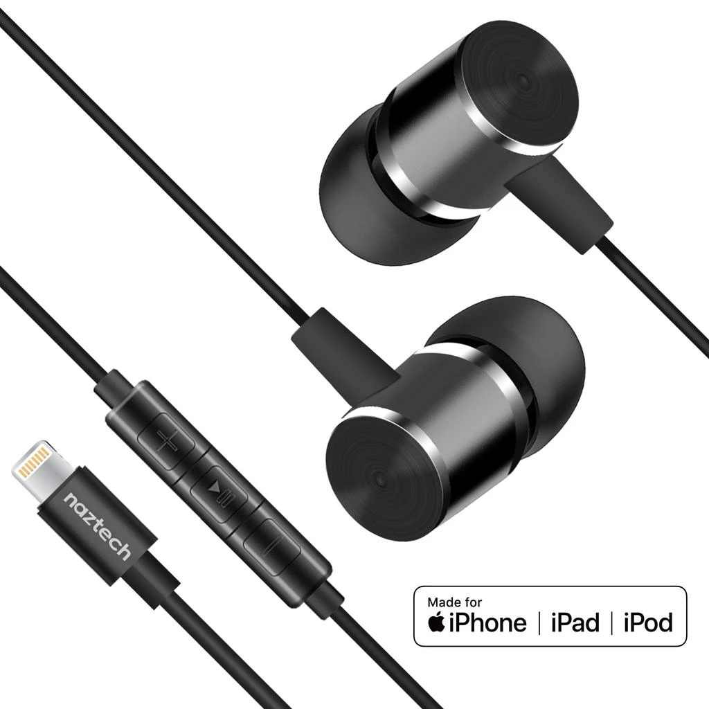 商品Naztech|Platinum High Fidelity Lightning Earbuds,价格¥390,第1张图片