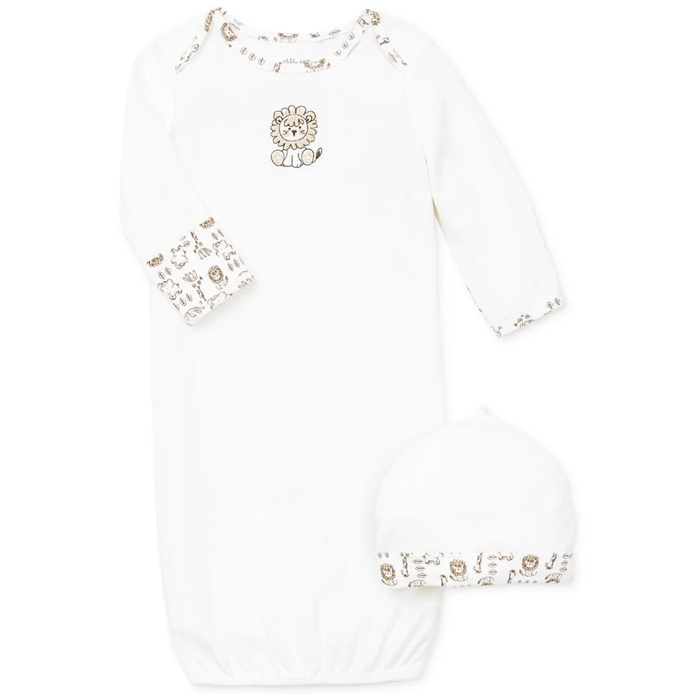 商品Little Me|男婴Baby Boys' 2-Piece Safari Hat & Gown Set,价格¥90,第1张图片