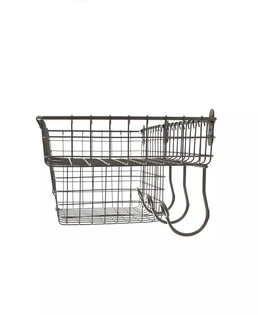 Vintage-like Living Wall Mount Basket Station, Large 商品