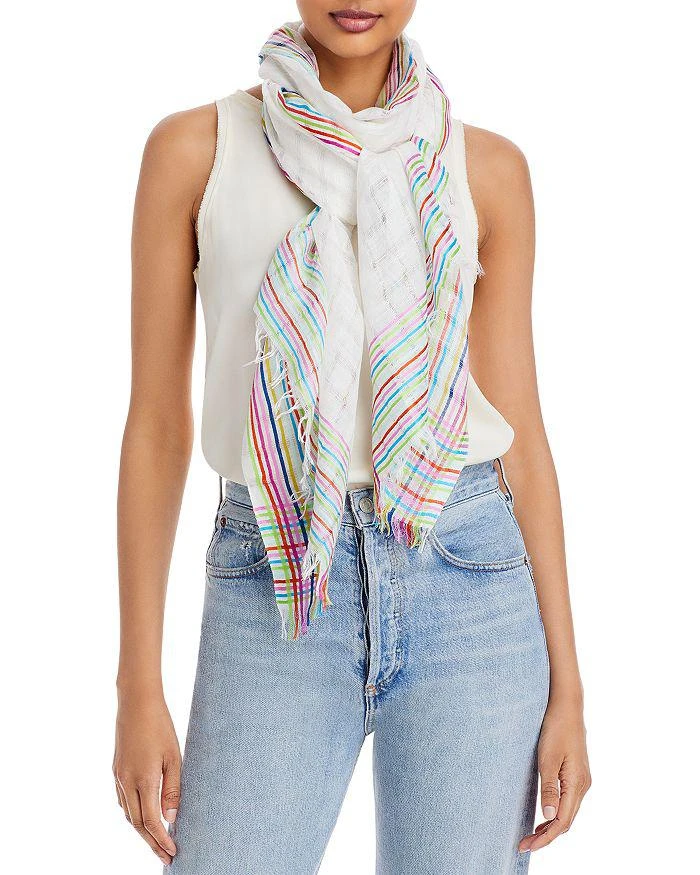 商品Echo Design|Stripe Border Wrap Scarf,价格¥295,第1张图片
