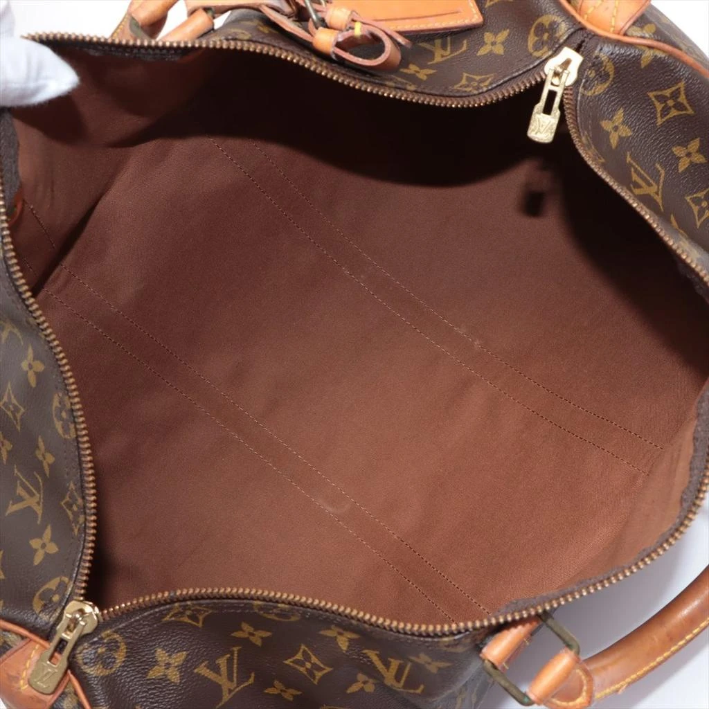 Louis Vuitton Brown Monogram Canvas Leather Keepall 50 cm Duffle Bag Luggage 商品