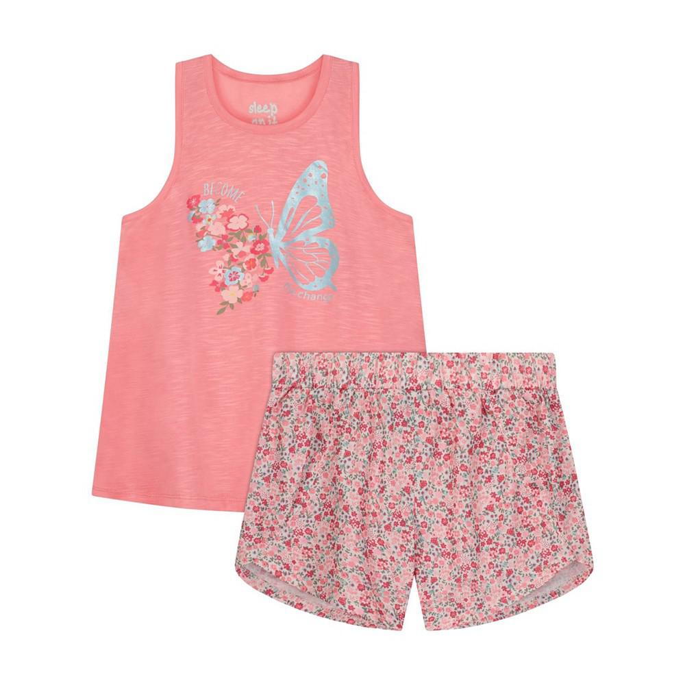 Big Girls Tank Top and Shorts Pajama Set, 2 Piece商品第1张图片规格展示