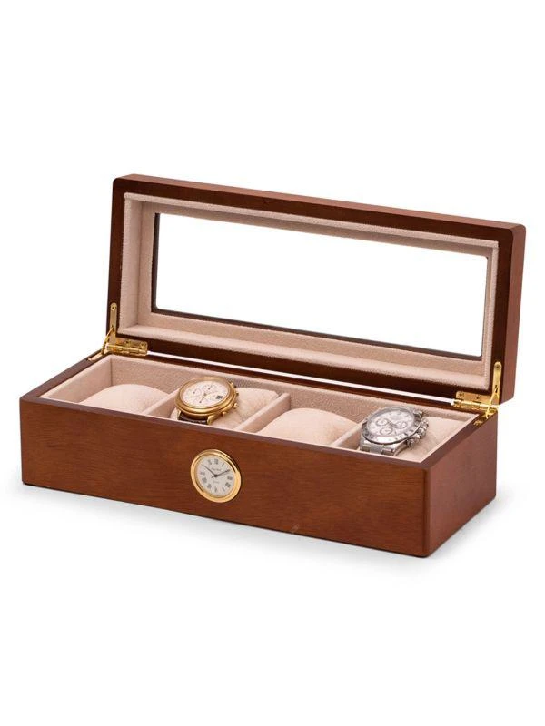 商品Bey-Berk|Cherry All-In-Time 4 Watch Box,价格¥617,第1张图片