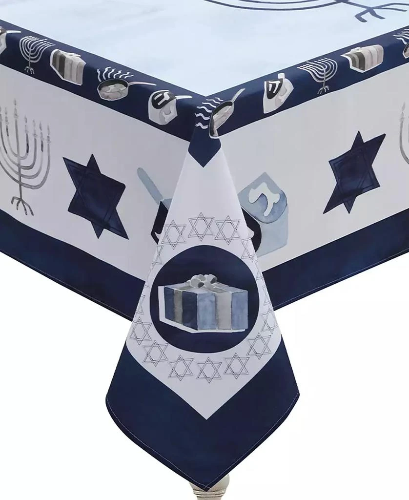 商品Laural Home|Happy Hanukkah Tablecloth,价格¥650,第2张图片详细描述