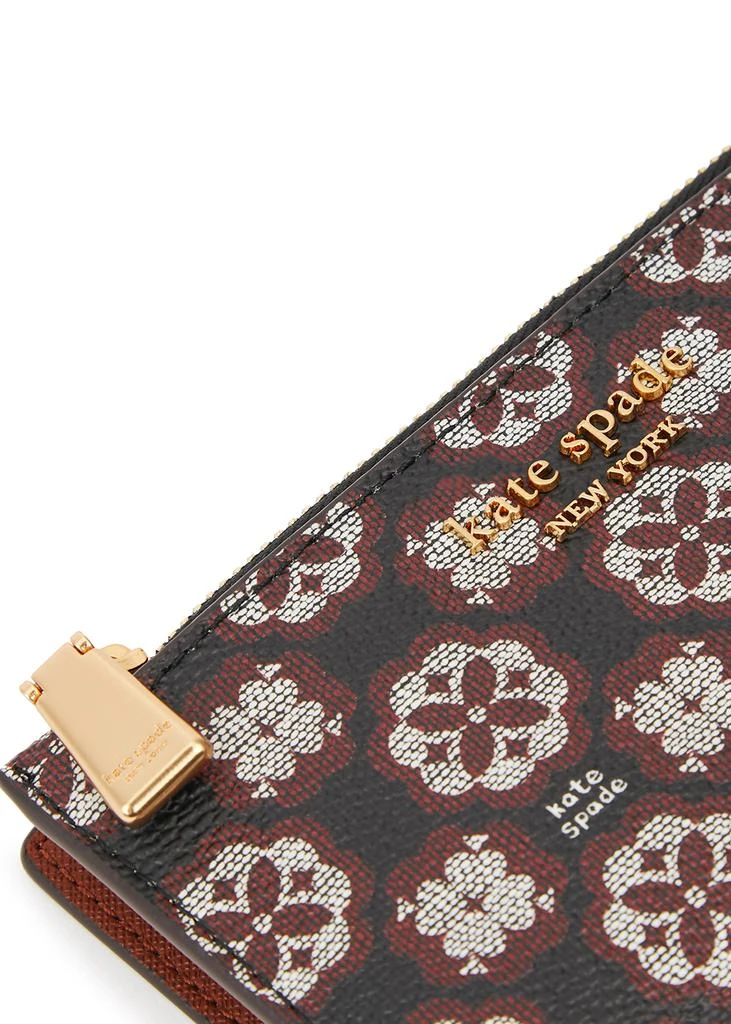 商品Kate Spade|Spade Flower-jacquard coated canvas wallet,价格¥681,第4张图片详细描述