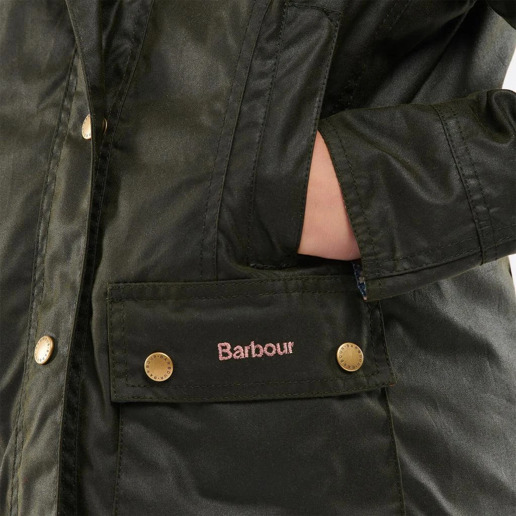 商品Barbour|Barbour Girls' Hooded Beadnall Jacket - Fern/Folky Floral,价格¥642,第5张图片详细描述