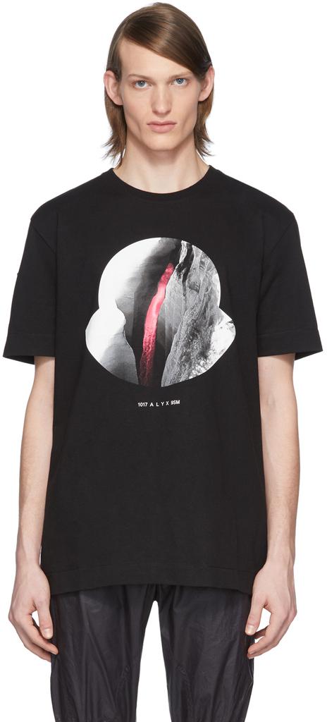 黑色 6 Moncler 1017 ALYX 9SM 系列 Girocollo T 恤商品第1张图片规格展示
