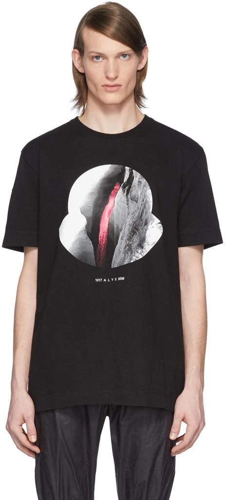 商品Moncler|黑色 6 Moncler 1017 ALYX 9SM 系列 Girocollo T 恤,价格¥3116,第1张图片