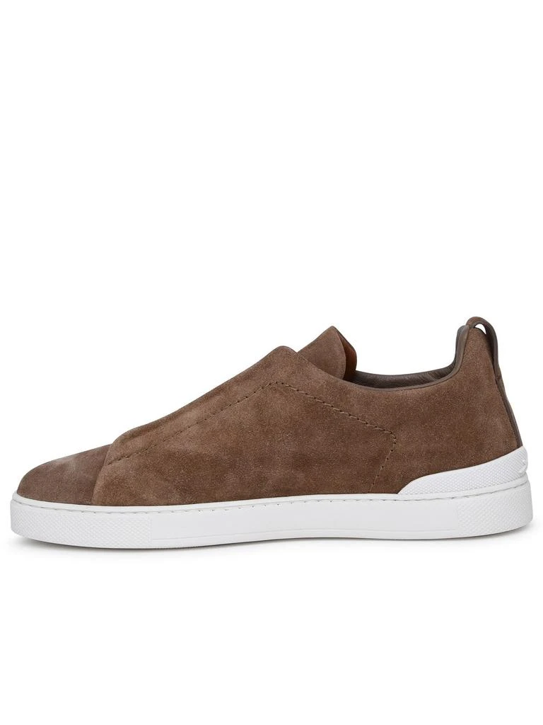 商品Zegna|SUEDE TRIPLE STITCH SNEAKER,价格¥7060,第3张图片详细描述