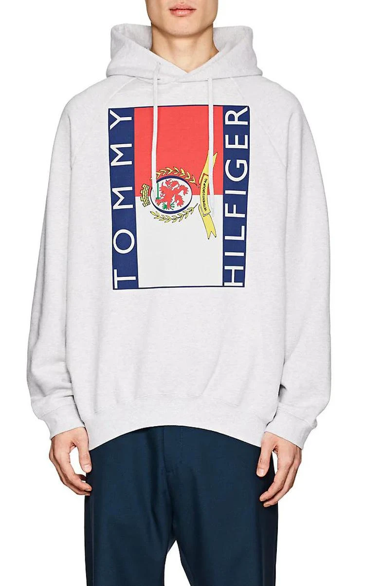 商品Vetements|Logo-Print Cotton-Blend French Terry Oversized Hoodie,价格¥2234,第1张图片