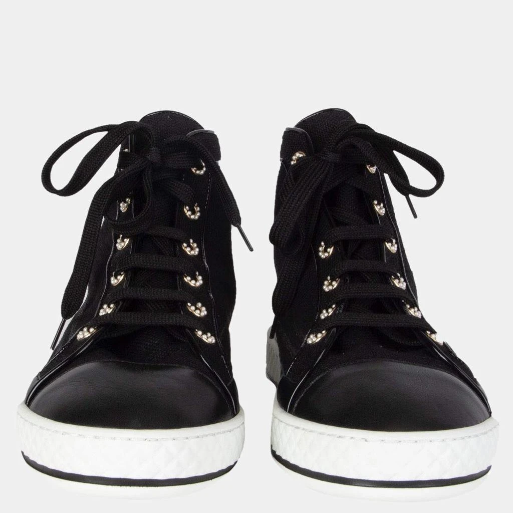 商品[二手商品] Chanel|Chanel Black Hi Top Sneakers Size EU 40,价格¥9288,第3张图片详细描述