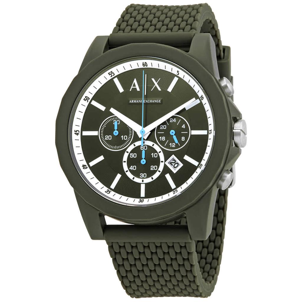 Armani Exchange Chronograph Quartz Green Dial Mens Watch AX1346商品第1张图片规格展示