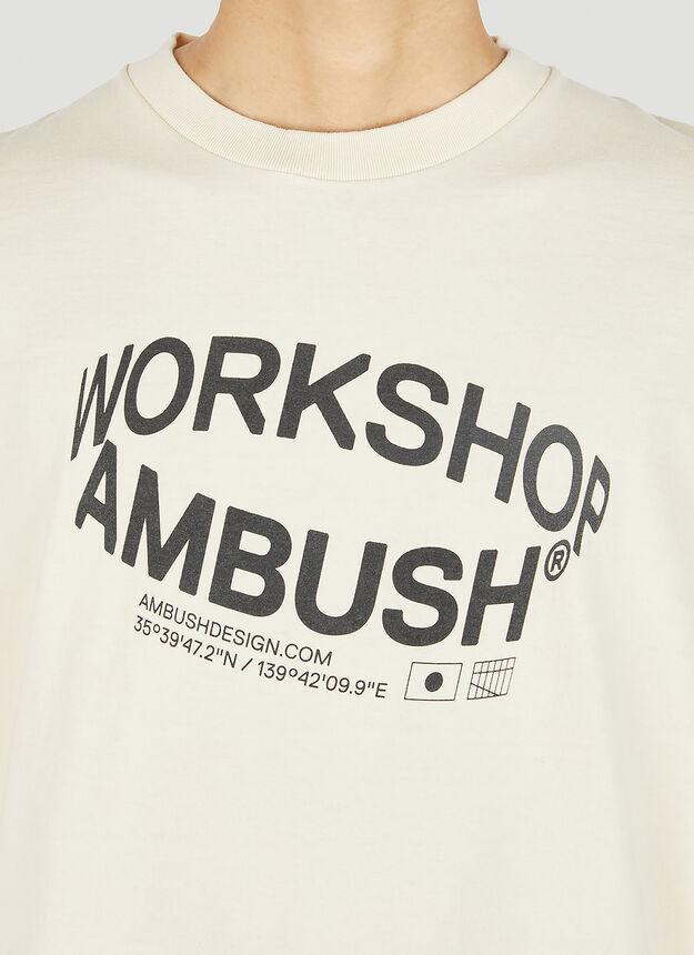商品Ambush|Revolve Logo Print T-Shirt in Cream,价格¥1083,第7张图片详细描述