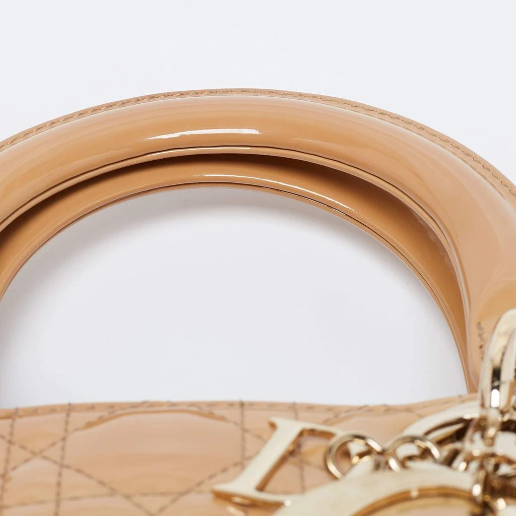Dior Beige Cannage Patent Leather Large Lady Dior Tote 商品