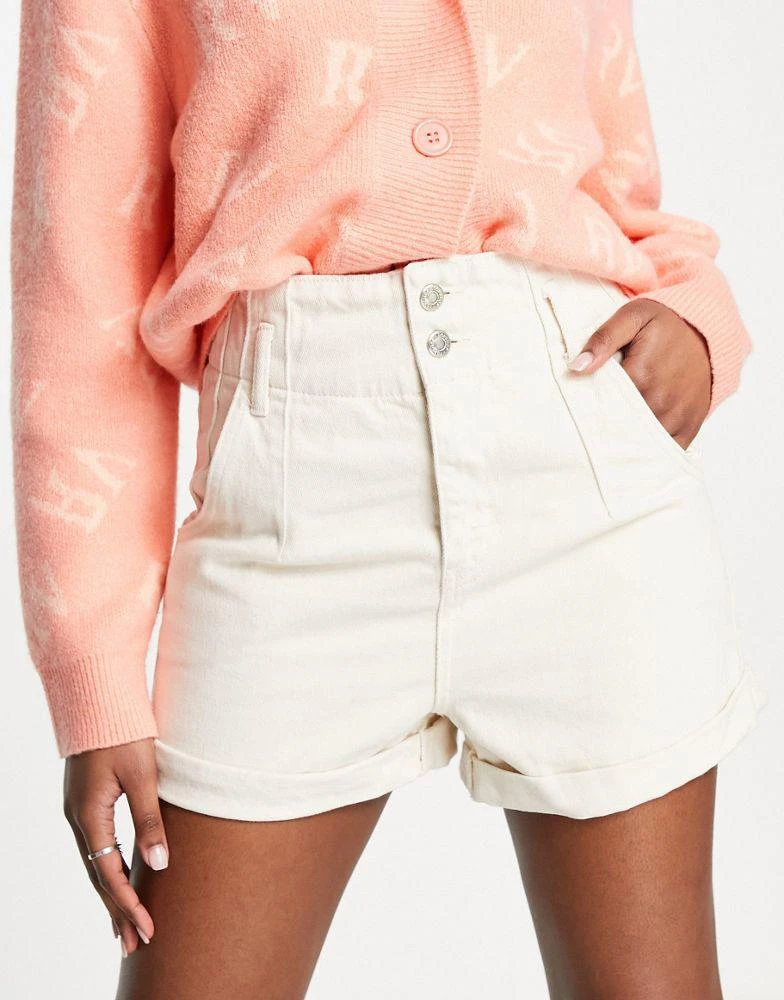 商品Topshop|Topshop Shorts in Ecru wash,价格¥169,第1张图片