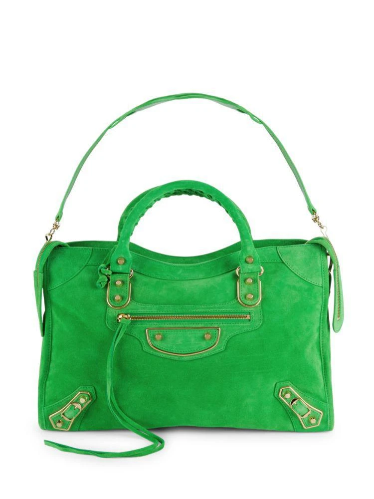 商品Balenciaga|Pocketed Suede Tote,价格¥10827,第1张图片