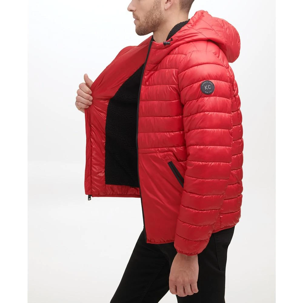商品Kenneth Cole|Men's Sherpa Lined Midweight Puffer with Hood,价格¥507,第2张图片详细描述