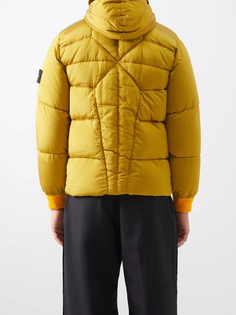 商品Stone Island|Logo-patch hooded quilted down coat,价格¥6317,第5张图片详细描述