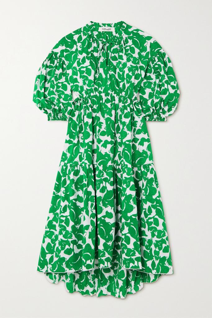商品Diane von Furstenberg|Artie 印花棉质混纺中长连衣裙,价格¥4617,第1张图片