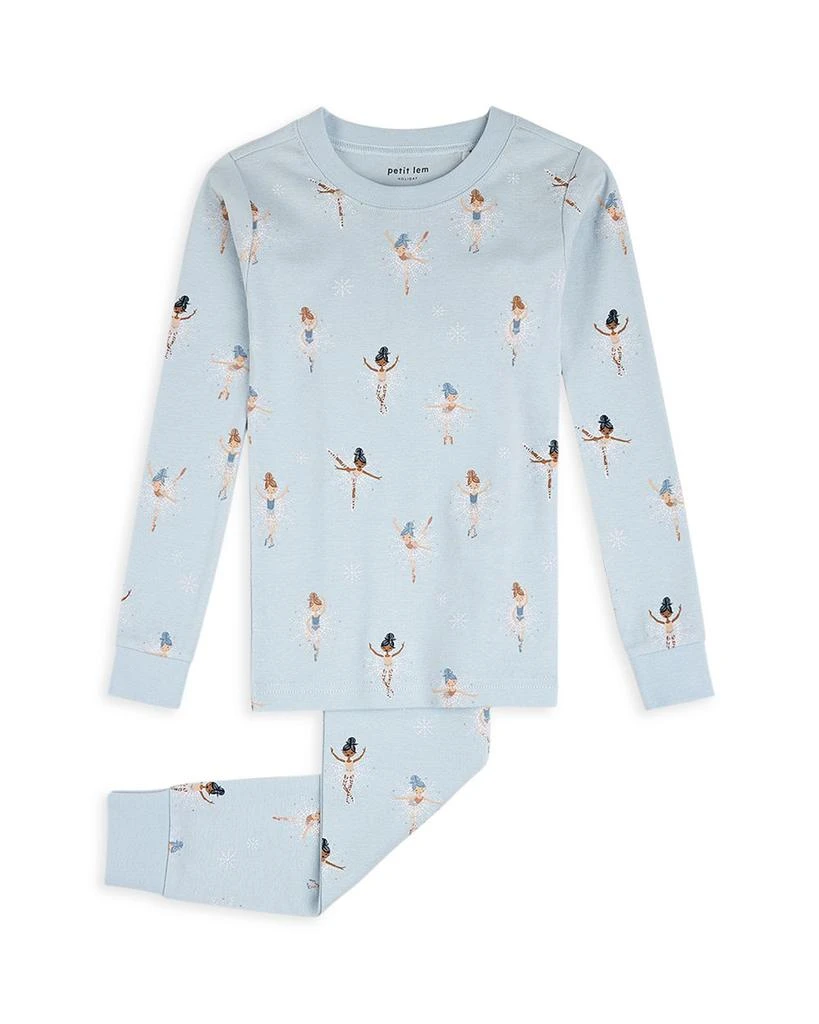 商品Petit Lem|Girls' Dance Print Long Sleeved Pajama Set - Little Kid,价格¥288,第1张图片