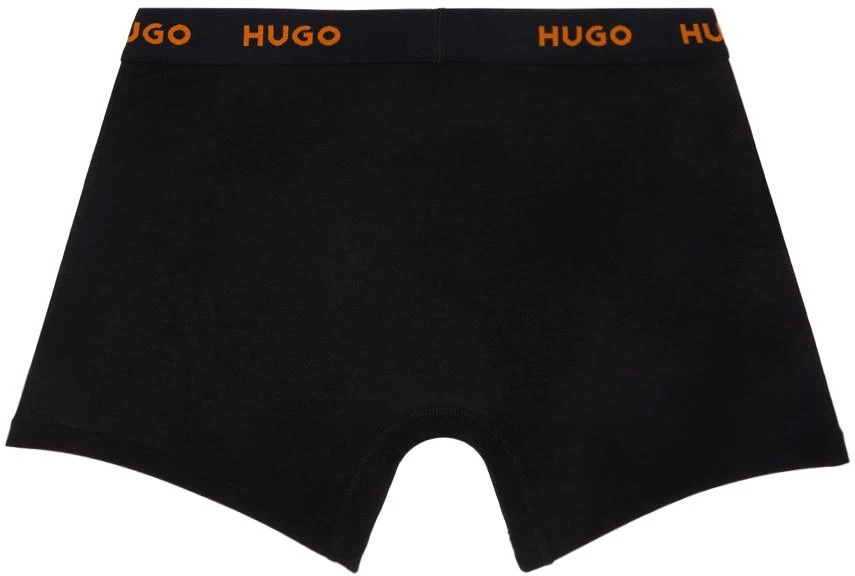 商品Hugo Boss|Three-Pack Black Jacquard-Logo Boxers,价格¥286,第3张图片详细描述