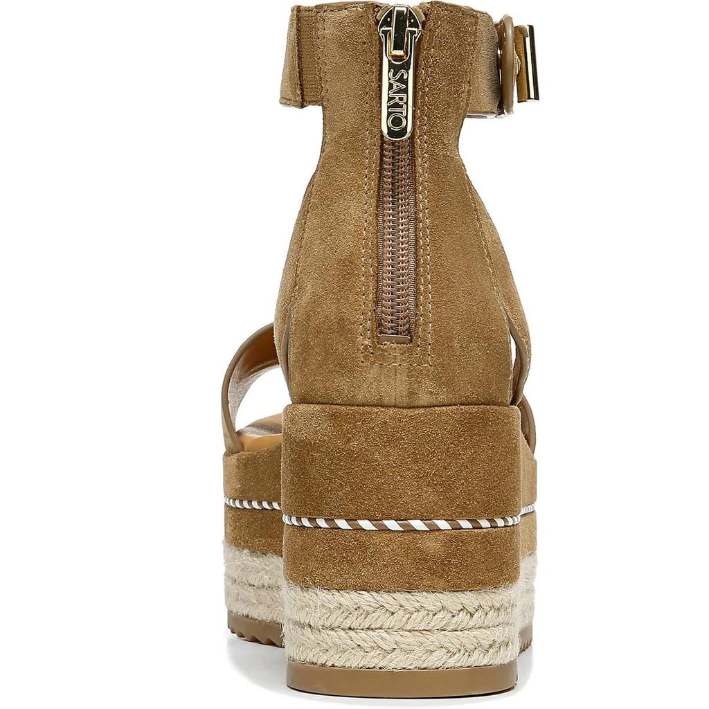 商品Franco Sarto|Franco Sarto Womens Messina Leather Ankle Strap Platform Sandals,价格¥397,第3张图片详细描述