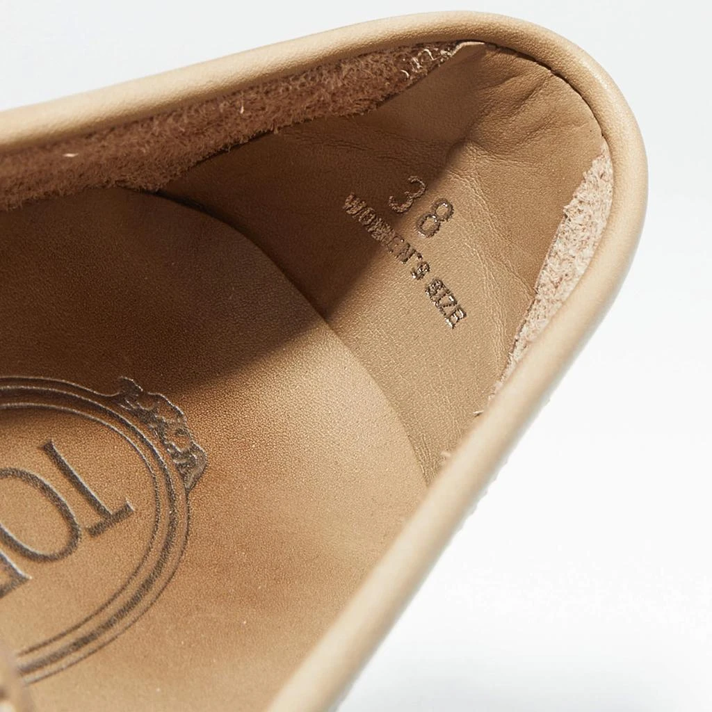 Tod's Sand Brown Leather Slip On Loafers Size 38 商品