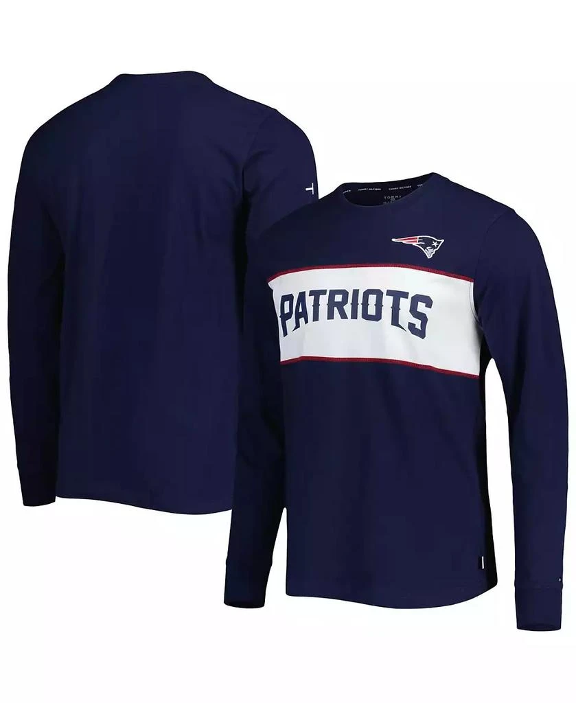 商品Tommy Hilfiger|Men's Navy New England Patriots Peter Team Long Sleeve T-shirt,价格¥382,第1张图片