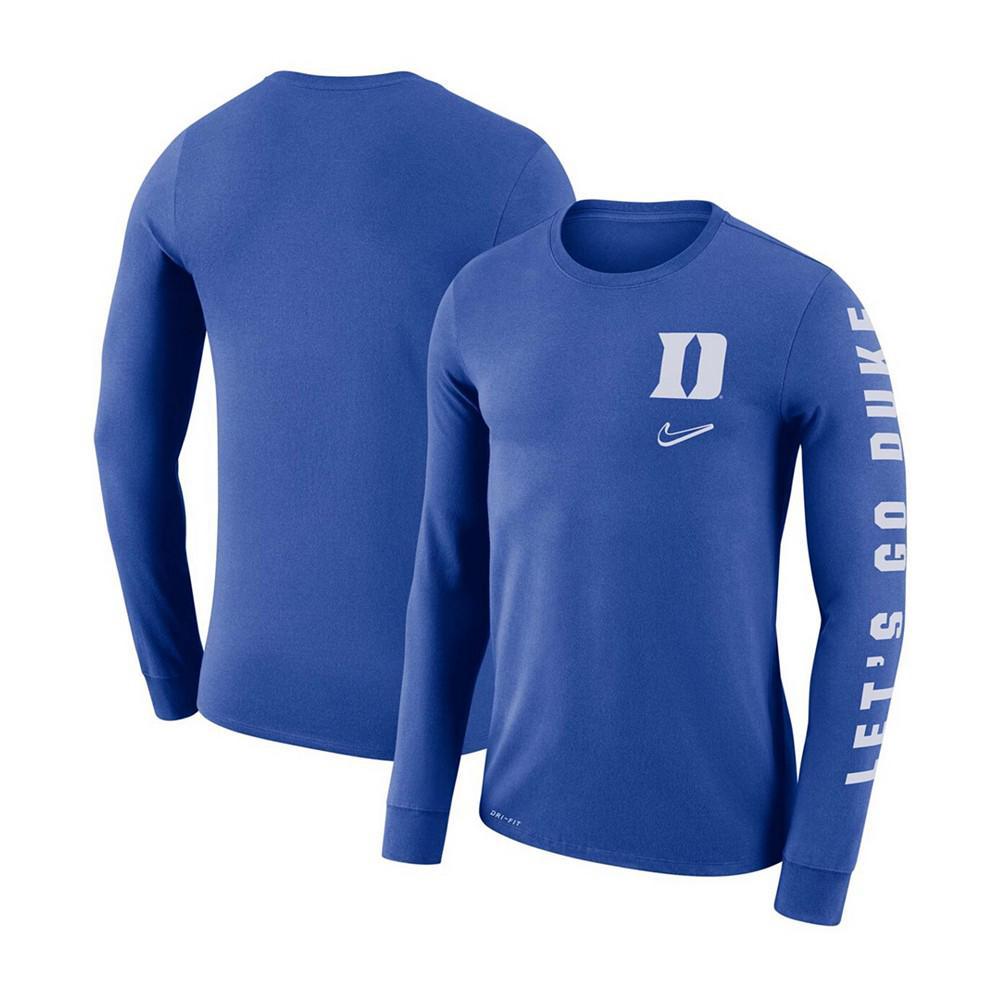 商品NIKE|Men's Royal Duke Blue Devils Local Mantra Performance Long Sleeve T-shirt,价格¥261,第1张图片