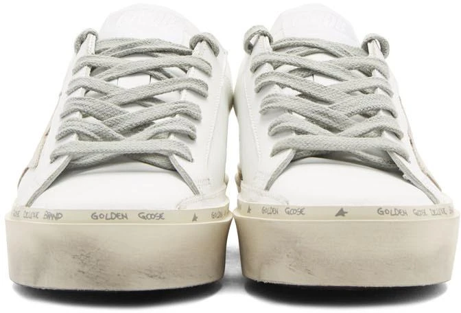 商品Golden Goose|SSENSE Exclusive White Glitter Tab Hi Star 运动鞋,价格¥4817,第2张图片详细描述