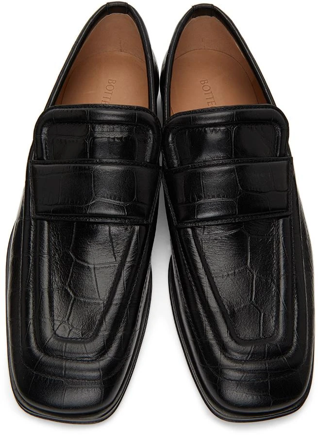 商品Bottega Veneta|Black Croc Loafers,价格¥8314,第5张图片详细描述