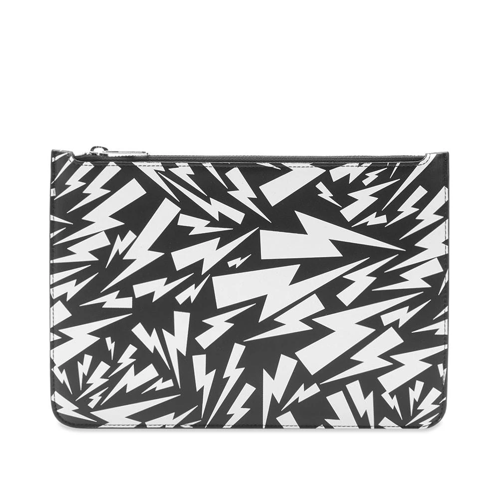 商品Neil Barrett|Neil Barrett Chaos Bolt Zip Pouch,价格¥709,第1张图片