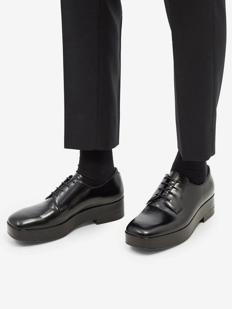 商品Prada|Chunky-sole leather Derby shoes,价格¥2814,第3张图片详细描述