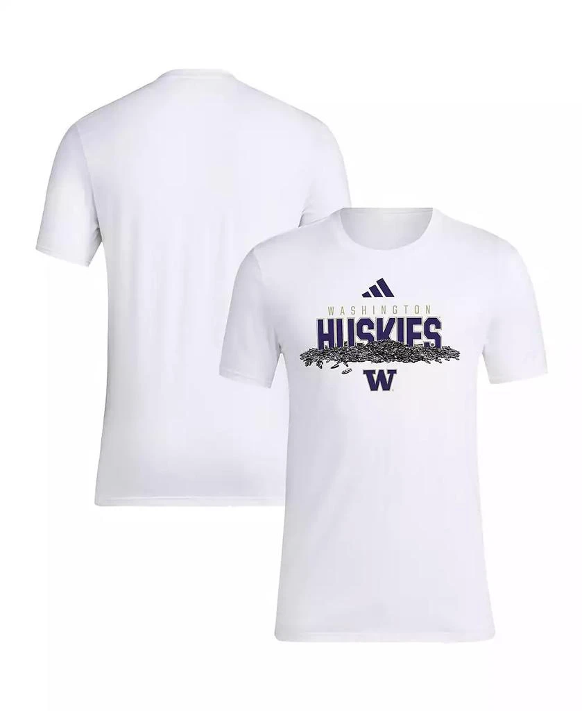 商品Adidas|Men's White Washington Huskies Baseball Sunflower Seeds T-Shirt,价格¥226,第1张图片