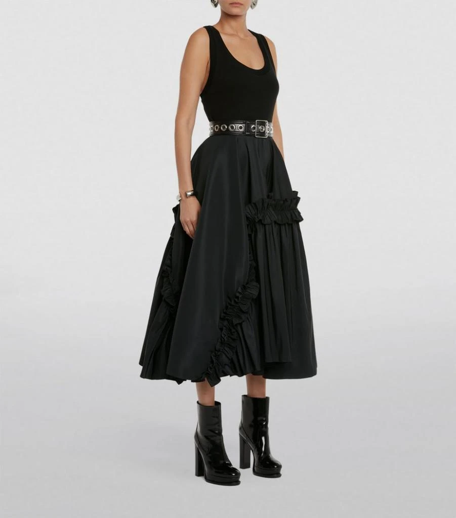 商品Alexander McQueen|Ruffled Racerback Midi Dress,价格¥18984,第5张图片详细描述