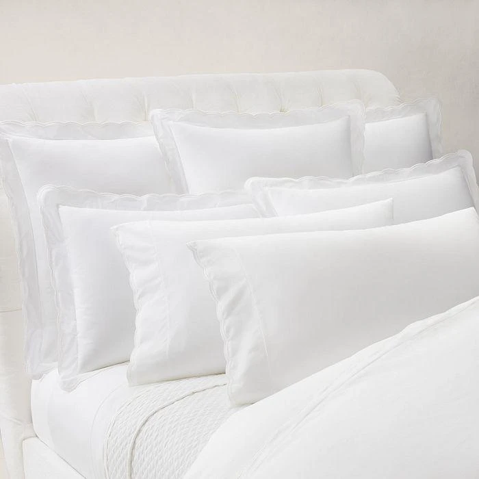 商品Ralph Lauren|Malin Scallop Organic Cotton Sateen King Pillowcase, Pair,价格¥625,第4张图片详细描述