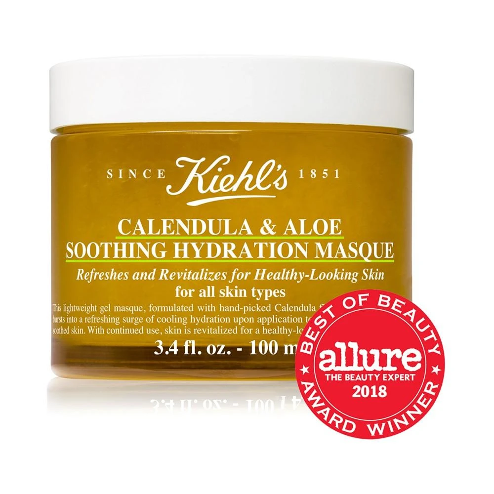 商品Kiehl's|金盏花芦荟舒缓补水面膜 100ml,价格¥334,第5张图片详细描述