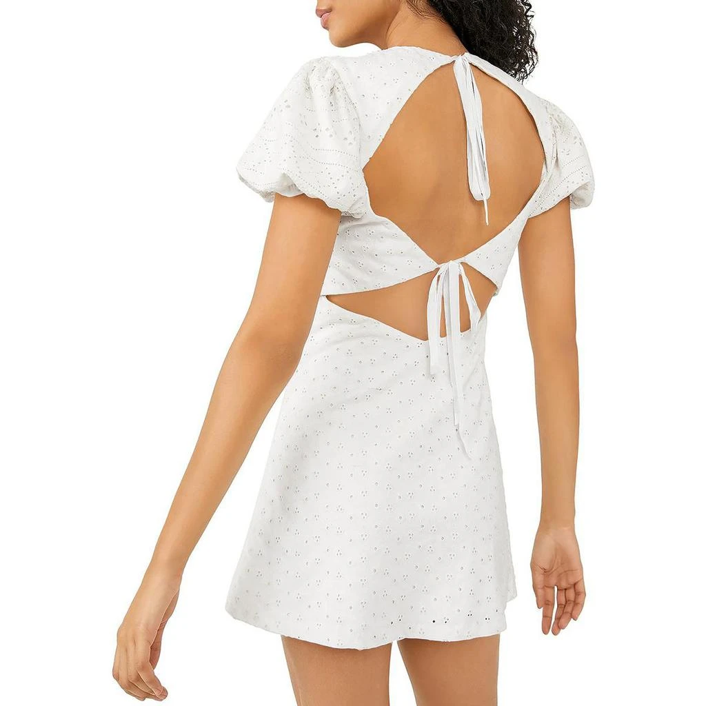 商品Free People|Free People Womens Eyelet Tie-back Fit & Flare Dress,价格¥138,第2张图片详细描述