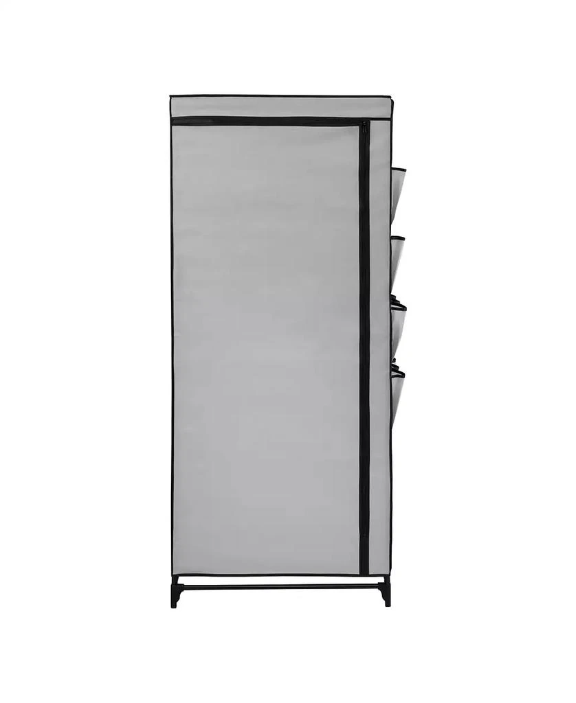 Wide Portable Wardrobe Closet with Cover and Side Pockets, 27" 商品