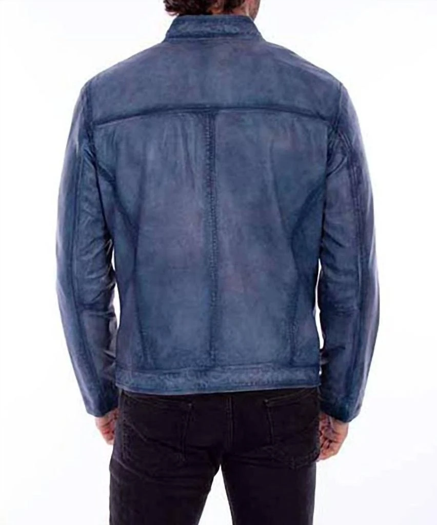 商品Scully|Scully - Men's Slim-fit Denim Soft Leather Jacket,价格¥2238,第2张图片详细描述