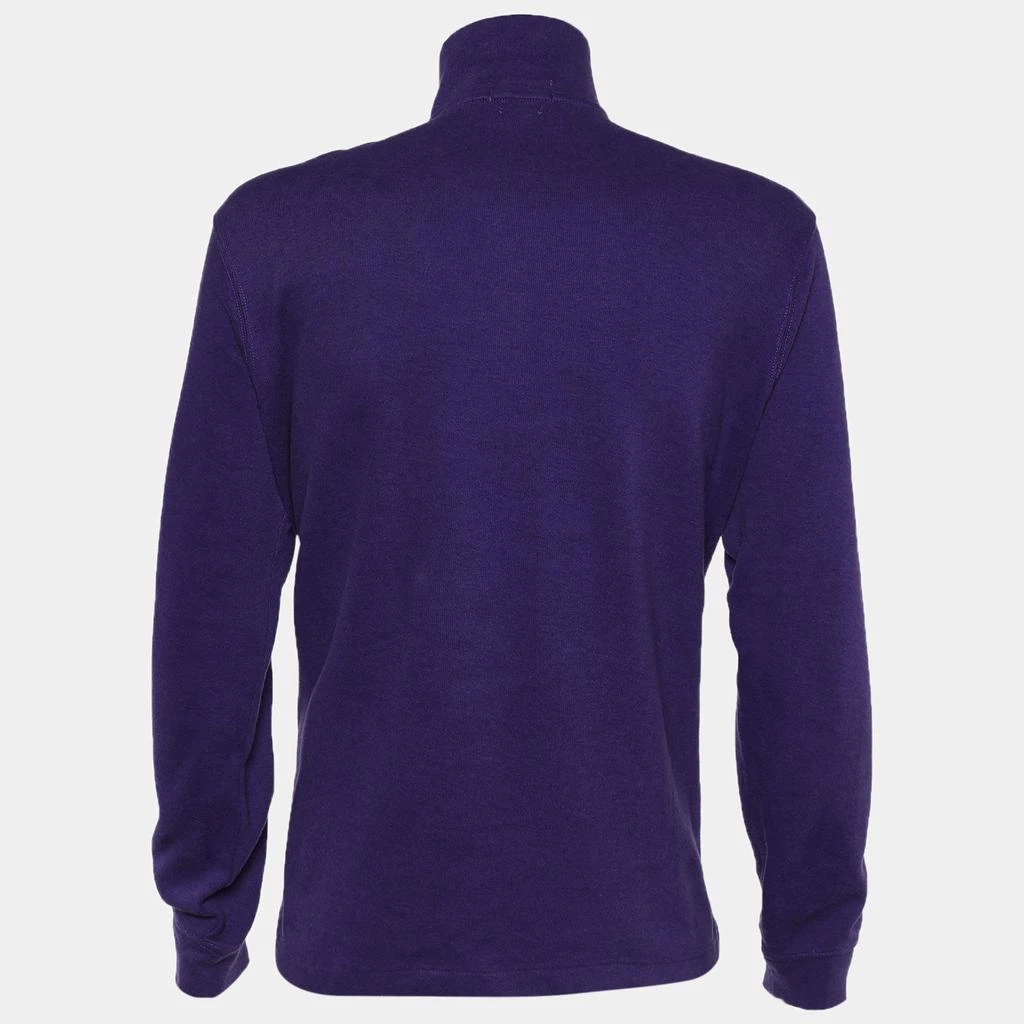 商品[二手商品] Ralph Lauren|Polo Ralph Lauren Purple Cotton Turtleneck Long Sleeve Sweater L,价格¥777,第2张图片详细描述