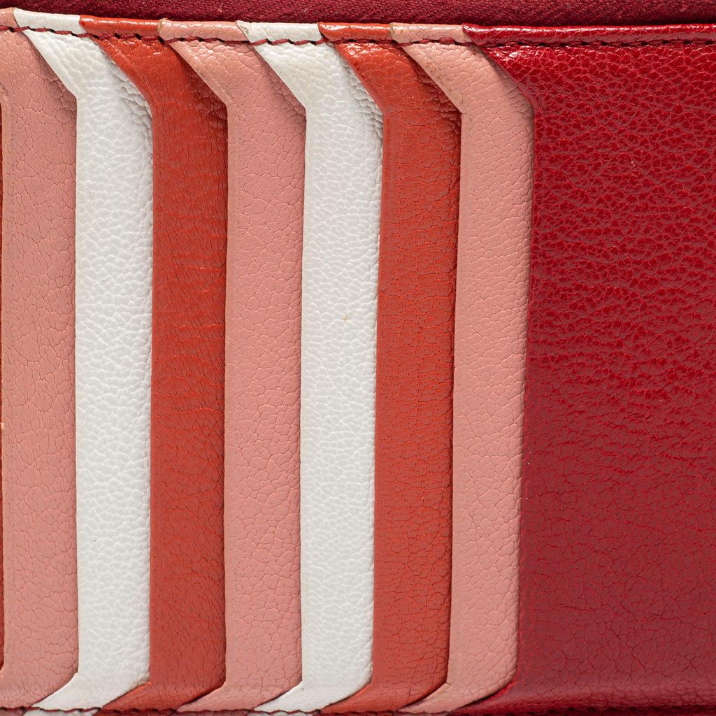 Miu Miu Multicolor Leather Zip Card Holder商品第6张图片规格展示
