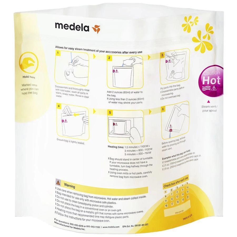 Quick Clean Micro-Steam Bags 商品